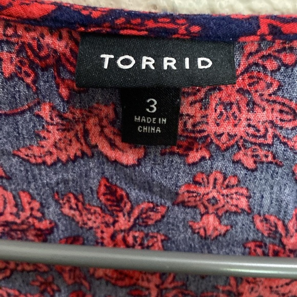 Torrid Boho Top size 3 - Picture 4 of 4